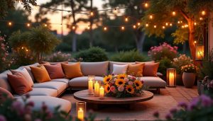 découvrez notre sélection de salons de jardin lumineux, parfaits pour sublimer vos soirées en plein air. profitez d'une ambiance chaleureuse et stylée grâce à nos meubles d'extérieur innovants, alliant confort et design. éclairez vos moments en extérieur avec élégance !