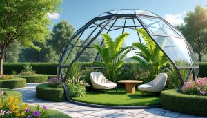 découvrez notre dôme transparent pour jardin, l'accessoire parfait pour protéger vos plantes tout en ajoutant une touche d'élégance à votre espace extérieur. idéal pour créer un microclimat tout en embellissant votre jardin.