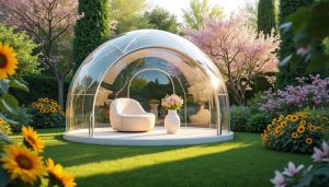 découvrez l'igloo de jardin transparent, une solution innovante pour profiter de la nature tout en étant protégé des intempéries. transformez votre extérieur en un espace accueillant et unique, parfait pour se détendre, recevoir ou contempler le paysage.