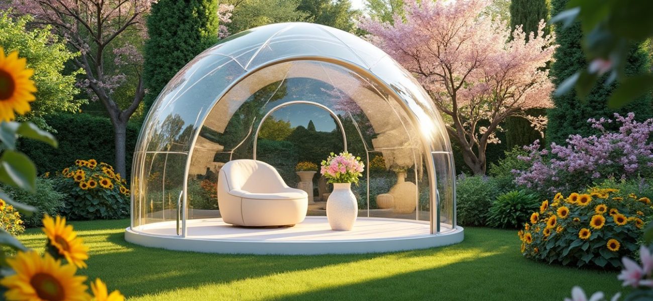 découvrez l'igloo de jardin transparent, une solution innovante pour profiter de la nature tout en étant protégé des intempéries. transformez votre extérieur en un espace accueillant et unique, parfait pour se détendre, recevoir ou contempler le paysage.